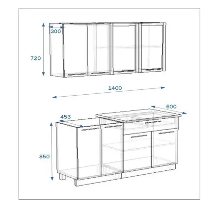 Акация - 4 (1400 мм)