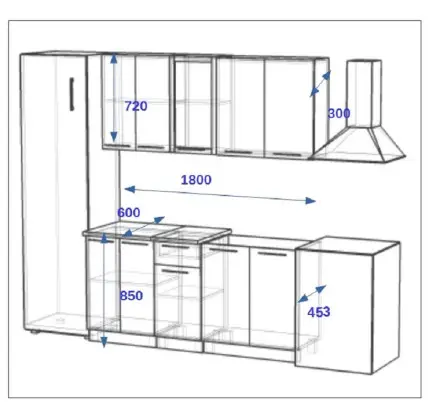 РоялВуд Голубой Прованс - 10 (1800 мм)