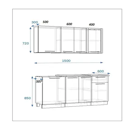 РоялВуд Голубой Прованс - 2 (1500 мм)